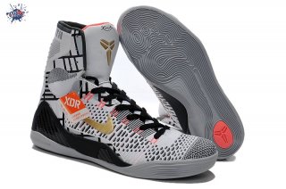 Meilleures Nike Zoom Kobe 9 Elite Gris Noir Or