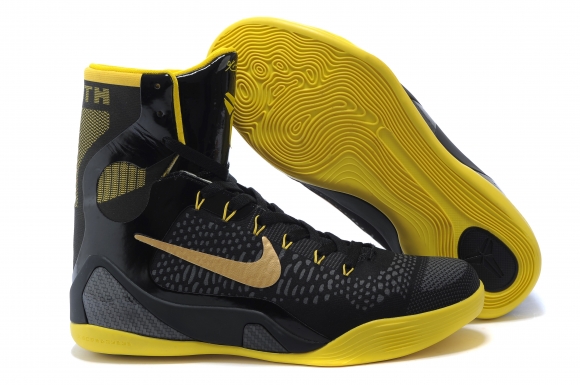 Meilleures Nike Zoom Kobe 9 Elite Noir Jaune