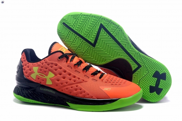 Meilleures Under Armour Curry 1 Orange Vert