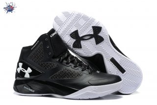 Meilleures Under Armour Curry 2 Noir Blanc Gris