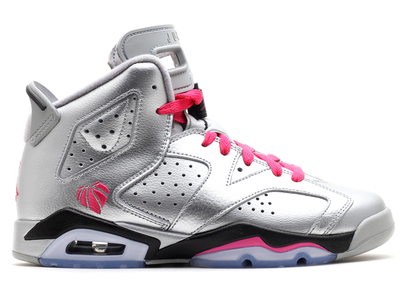 Meilleures Air Jordan 6 Retro (Gs) "Valentines Day" Métallique Argent (543390-009)