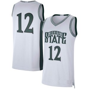 12MichiganStateSpartansNikeLimitedRetroBasketballJersey-White