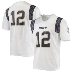 12NavyMidshipmenUnderArmourReplicaPlayerJersey-White