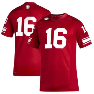 16LouisvilleCardinalsadidasPremierStrategyFootballJersey-Red