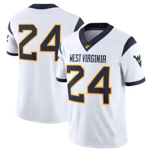 1WestVirginiaMountaineersGameJersey-White
