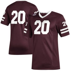20MississippiStateBulldogsadidasPremierStrategyFootballJersey-Maroon