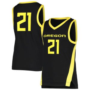 21OregonDucksNikeYouthTeamReplicaBasketballJersey-Black