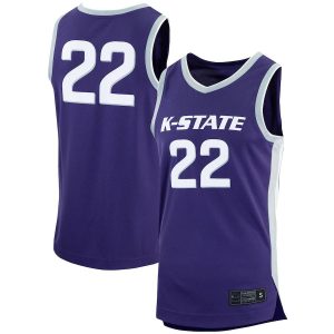 22KansasStateWildcatsNikeReplicaBasketballJersey-Purple