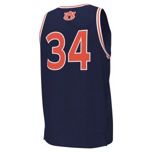 34AuburnTigersUnderArmourReplicaBasketballJersey-Navy