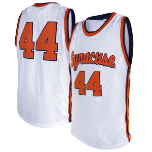 44SyracuseOrangeOriginalRetroBrandAlumniBasketballJersey-White