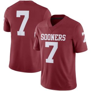 7OklahomaSoonersJordanBrandTeamGameJersey-Crimson