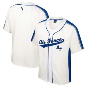 AirForceFalconsColosseumRuthButton-UpBaseballJersey-Cream