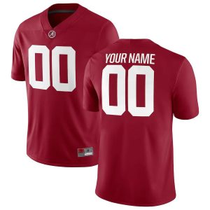 AlabamaCrimsonTideNikeFootballCustomGameJersey-Crimson