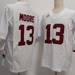 AlabamaCrimsonTide_13MalachiMooreWhiteFUSECollegeStitchedJersey