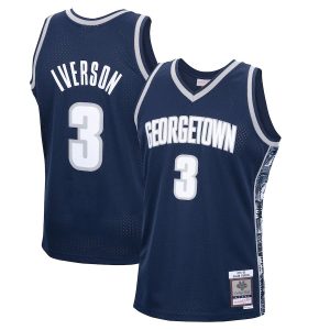 AllenIversonGeorgetownHoyasMitchell_Ness1995-96SwingmanReplicaJersey-Navy-1