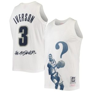 AllenIversonGeorgetownHoyasMitchell_NessTheAnswerReplicaJersey-White