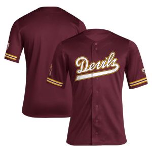 ArizonaStateSunDevilsReverseRetroReplicaBaseballJersey-Maroon
