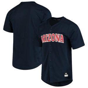 ArizonaWildcatsNikeVaporUntouchableEliteFull-ButtonReplicaBaseballJersey-Navy