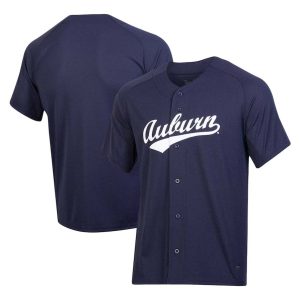 AuburnTigersUnderArmourReplicaBaseballJersey-Navy