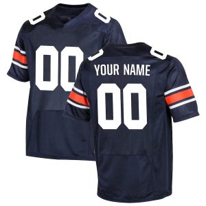 AuburnTigersUnderArmourReplicaCustomJersey-Navy