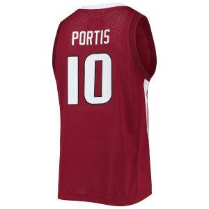 BobbyPortisArkansasRazorbacksOriginalRetroBrandAlumniCommemorativeReplicaBasketballJersey-Cardinal