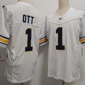 CaliforniaGoldenBears_1JaydnOttWhiteF.U.S.E.StitchedFootballJersey-1