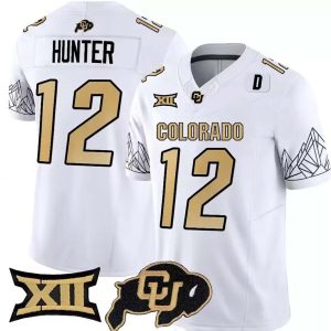 ColoradoBuffaloes_12TravisHunter2024WhiteHomeCollegeFootballJersey