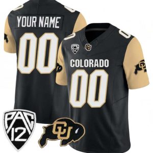 CustomColoradoBuffaloesActivePlayerBlackBrown2024F.U.S.E.WithBig12XIIPatchStitchedFootballJersey