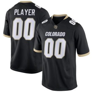 CustomColoradoBuffaloesPick-A-PlayerNILReplicaFootballJersey-Black-1