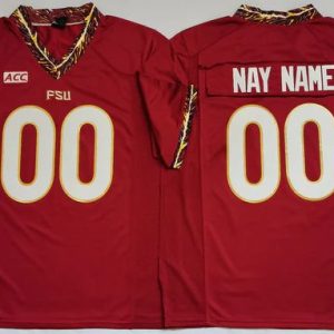 CustomFootballFloridaStateSeminolesRedJerseyMensYouthWomenShortSleeveAmericanCollegeJerseys