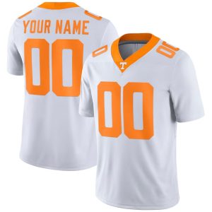 CustomTennesseeVolunteersFootballGameJersey-White