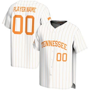 CustomTennesseeVolunteersGameDayGreatsNILPick-A-PlayerLightweightBaseballJersey-White