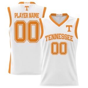 CustomTennesseeVolunteersGameDayGreatsNILPick-A-PlayerLightweightBasketballJersey-White