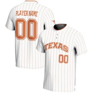 CustomTexasLonghornsGameDayGreatsUnisexNILPick-A-PlayerLightweightSoftballJersey-White