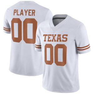 CustomTexasLonghornsPick-A-PlayerNILReplicaFootballJersey-White