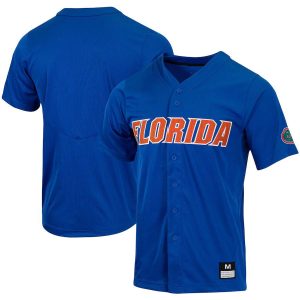 FloridaGatorsNikeReplicaFull-ButtonBaseballJersey-Royal
