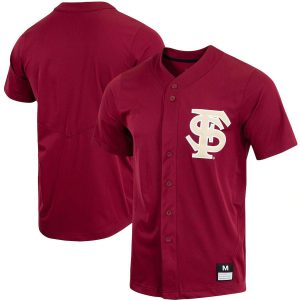 FloridaStateSeminolesNikeReplicaFull-ButtonBaseballJersey-Garnet