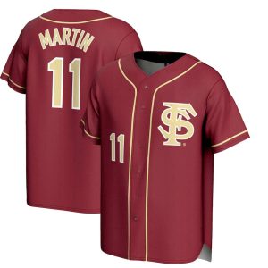 FloridaStateSeminoles_11MikeMartinGameDayGreatsUnisexLightweightBaseballJersey-Garnet-1