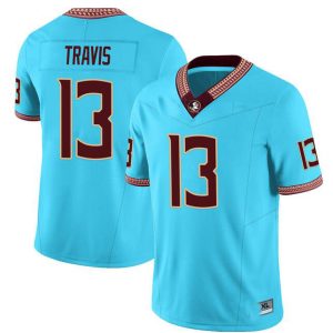 FloridaStateSeminoles_13JordanTravisTealStitchedJersey