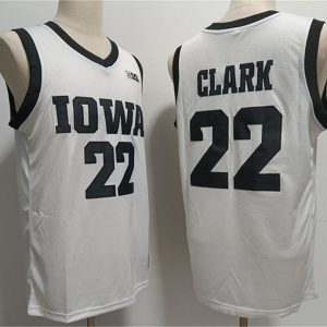 I.Hawkeyes_22CaitlinClarkWhiteStitchedJersey