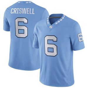 JacolbyCriswellNorthCarolinaTarHeelsJordanBrandNILReplicaFootballJersey-CarolinaBlue