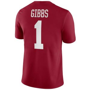 JahmyrGibbsAlabamaCrimsonTideNikeNILReplicaFootballJersey-Crimson-1