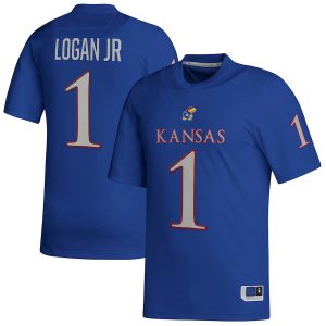 KennyLoganJr.KansasJayhawksadidasNILReplicaFootballJersey-Royal