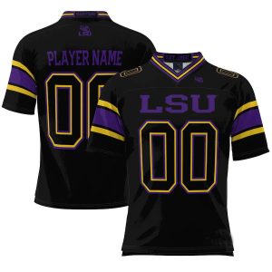 LSUTigersProSphereNILPick-A-PlayerFootballJersey-Black