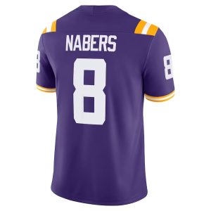LSUTigers_8MalikNabersPurplePlayerGameJersey