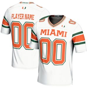 MiamiHurricanesGameDayGreatsNILPick-A-PlayerFootballJersey-White-1