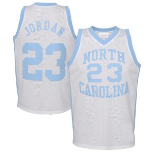 MichaelJordanNorthCarolinaTarHeelsMitchell_NessYouth1983-84AuthenticRetiredPlayerJersey-White