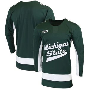 MichiganStateSpartansNikeReplicaCollegeHockeyJersey-Green