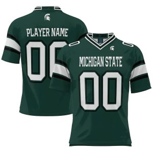 MichiganStateSpartansProSphereYouthNILPick-A-PlayerFootballJersey-Green
