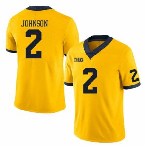 MichiganWolverines_2WillJohnsonYellowStitchedJersey